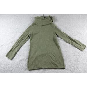 Kenar Sweater Womens M Olive Green Cashmere Turtleneck Long Sleeve Pullover